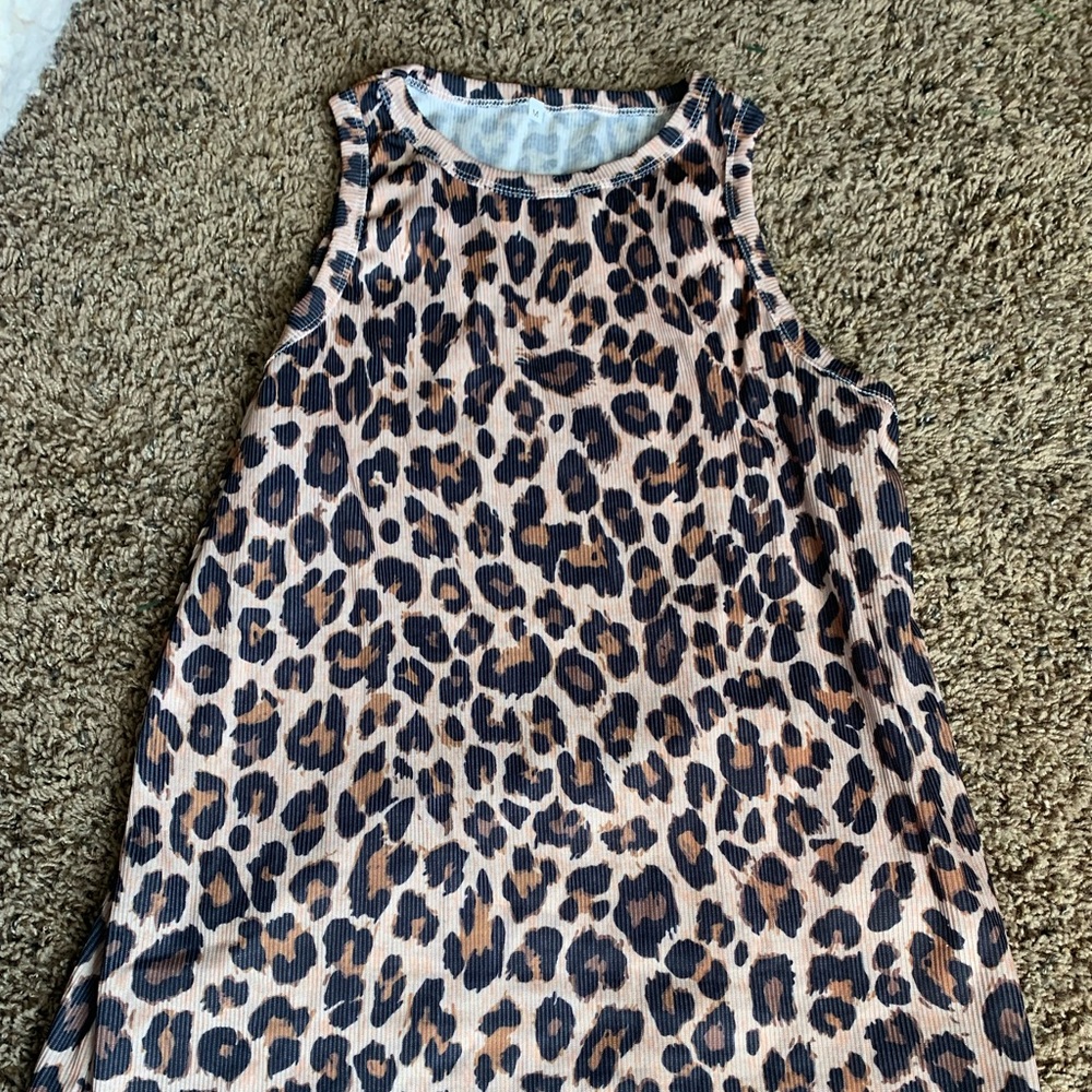 Cheetah tank top
